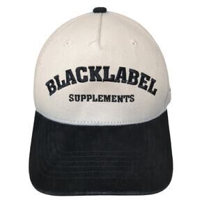 Black Label Supplements Snapback Cap Multicolor One Size Adjustable Cotton